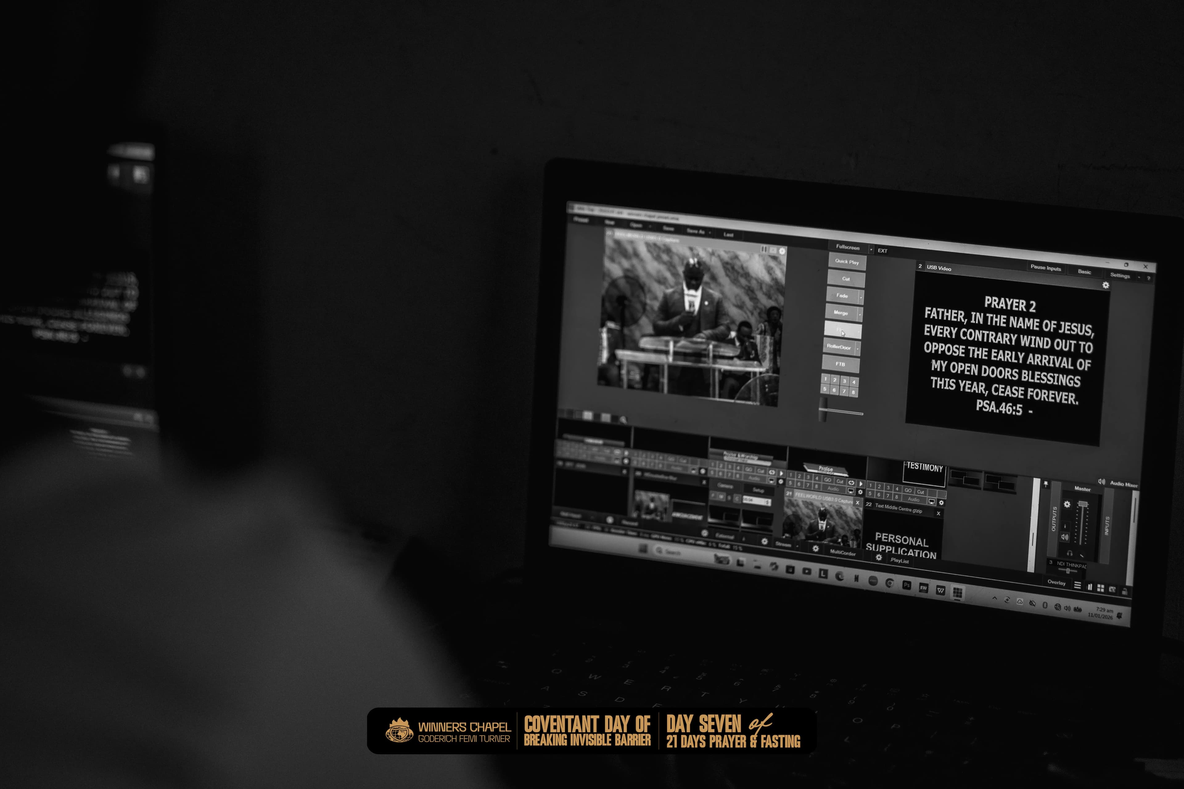 Live streaming from technical studio